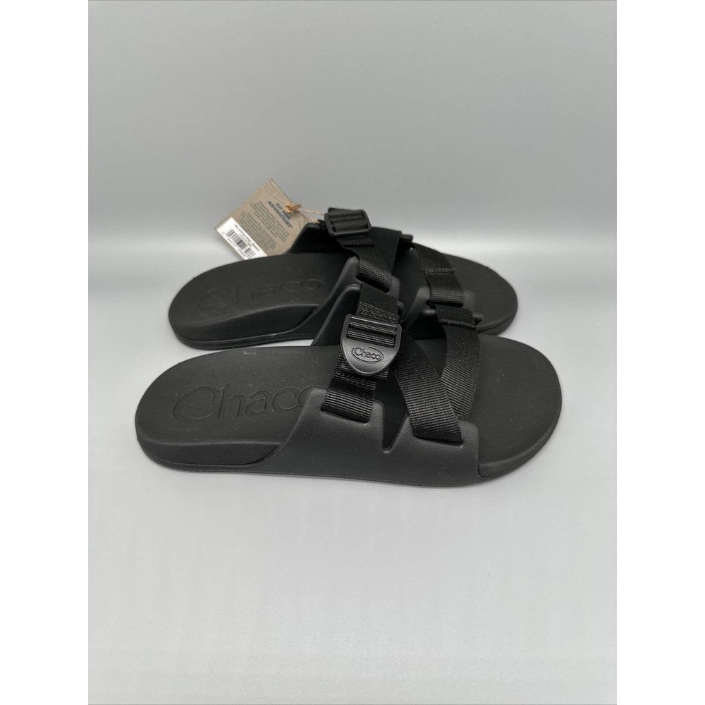 Chaco Chillos Slide Black/Black Comfort Sandal JCH107089 Men's US Sz 12